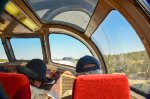 Grand Canyon Railway Coconino Dome interior